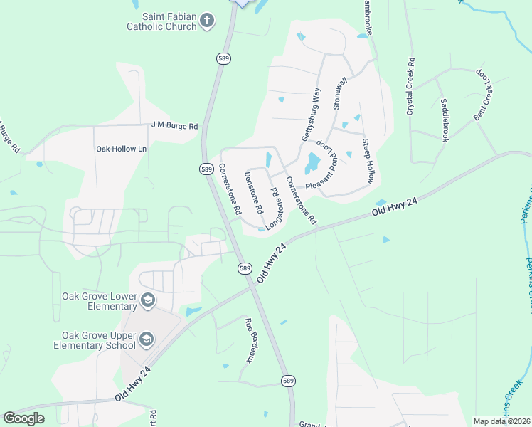 map of restaurants, bars, coffee shops, grocery stores, and more near 10 Dewstone Road in Hattiesburg