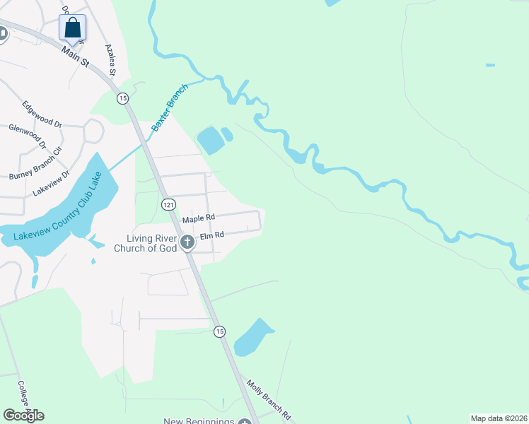 map of restaurants, bars, coffee shops, grocery stores, and more near 5628 Bay Lane in Blackshear