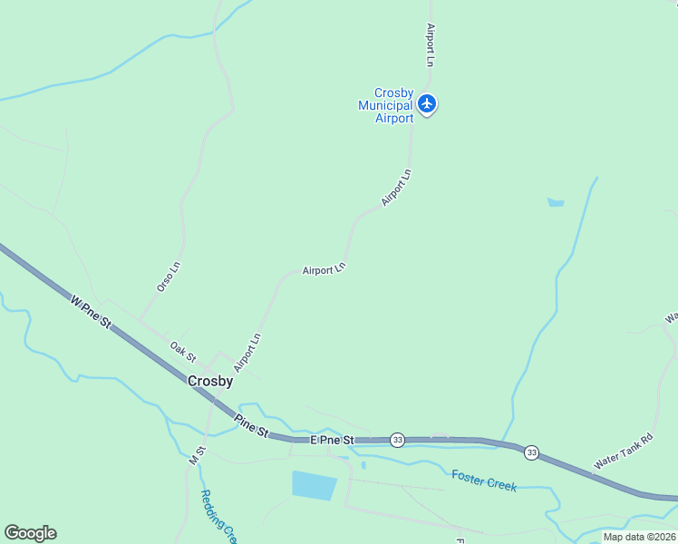 map of restaurants, bars, coffee shops, grocery stores, and more near 307 Airport Lane in Crosby