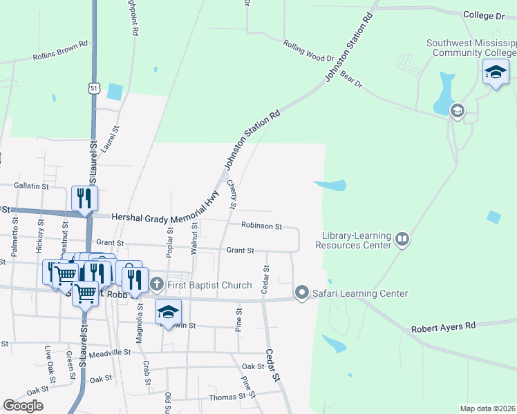 map of restaurants, bars, coffee shops, grocery stores, and more near 110 A B Thompson Street in Summit