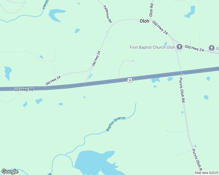 map of restaurants, bars, coffee shops, grocery stores, and more near 8656-8676 US Highway 98 in Sumrall