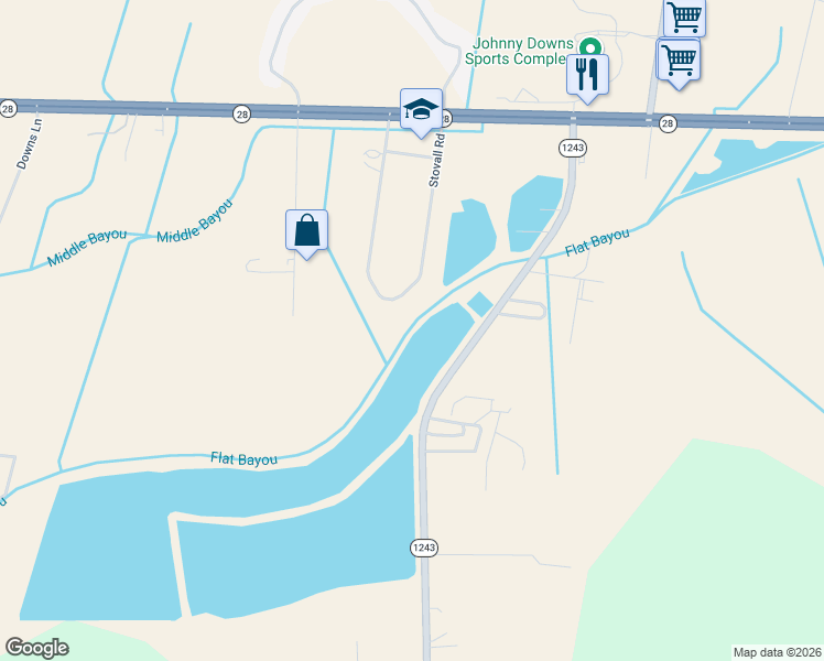 map of restaurants, bars, coffee shops, grocery stores, and more near 312 Stovall Road in Alexandria