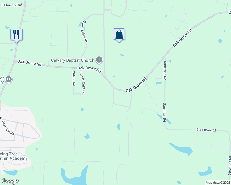 map of restaurants, bars, coffee shops, grocery stores, and more near 32 Hickory Hollow Dr in Hattiesburg