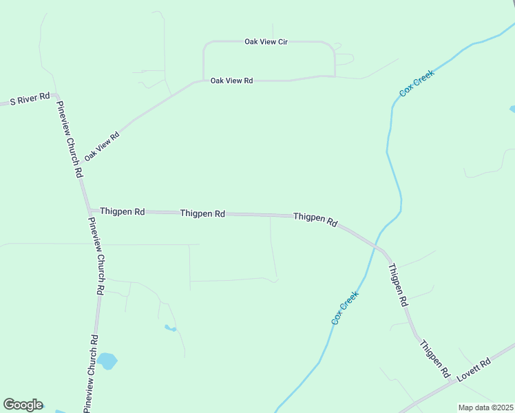 map of restaurants, bars, coffee shops, grocery stores, and more near 4428 Thigpen Road in Waycross