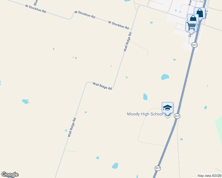 map of restaurants, bars, coffee shops, grocery stores, and more near 561 Wall Ridge Road in Moody