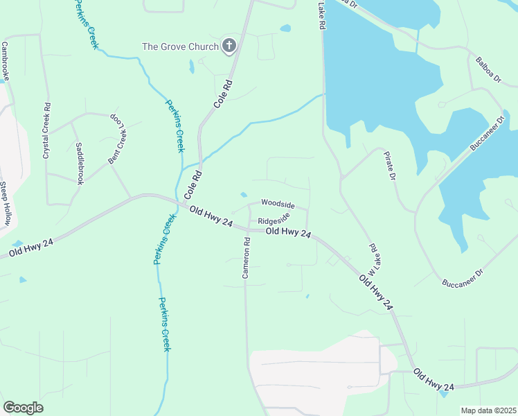 map of restaurants, bars, coffee shops, grocery stores, and more near Woodside in Hattiesburg