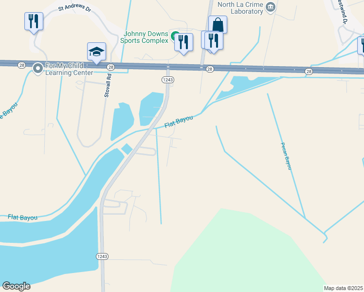 map of restaurants, bars, coffee shops, grocery stores, and more near 425 Wilson Lane in Alexandria