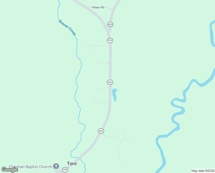 map of restaurants, bars, coffee shops, grocery stores, and more near 127 Beaver Creek Road in Florien