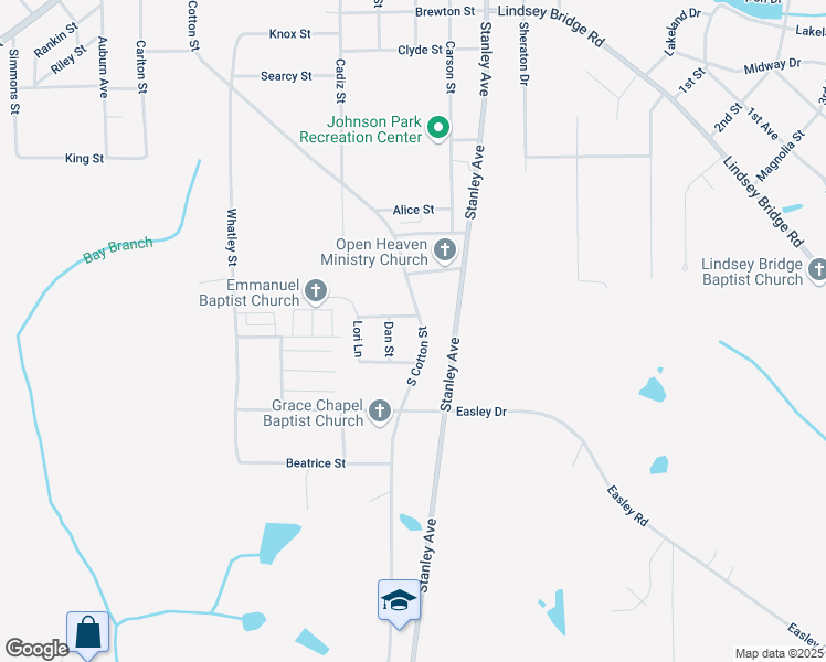 map of restaurants, bars, coffee shops, grocery stores, and more near 920-1006 S Cotton St in Andalusia