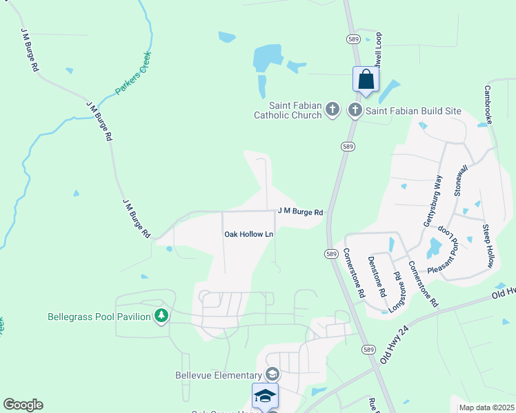 map of restaurants, bars, coffee shops, grocery stores, and more near 41 Anne Street in Hattiesburg