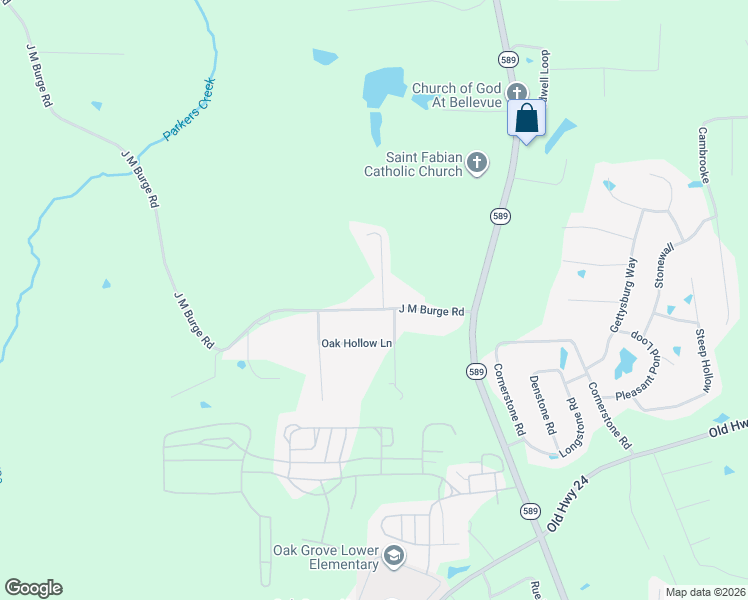 map of restaurants, bars, coffee shops, grocery stores, and more near 33 Anne Street in Hattiesburg