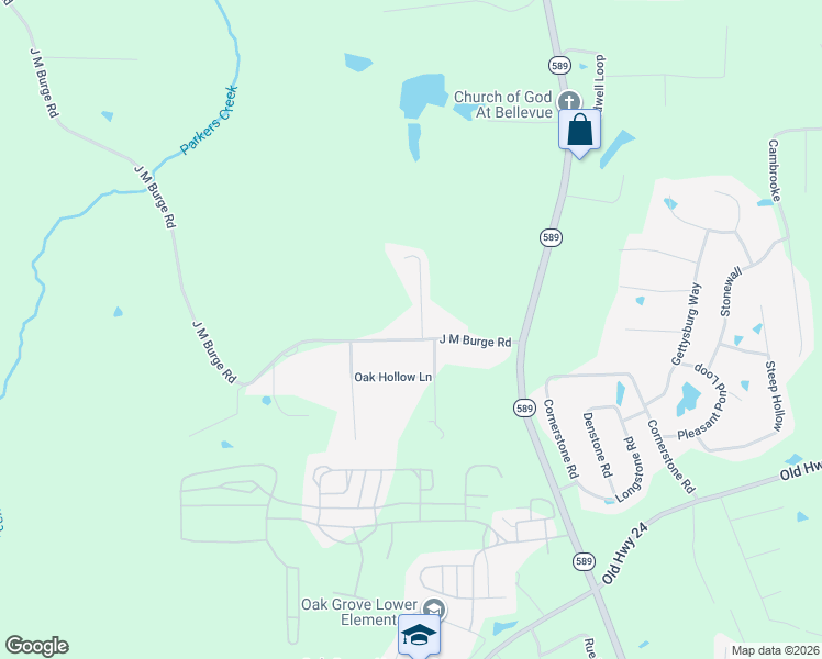 map of restaurants, bars, coffee shops, grocery stores, and more near 27 Anne Street in Hattiesburg