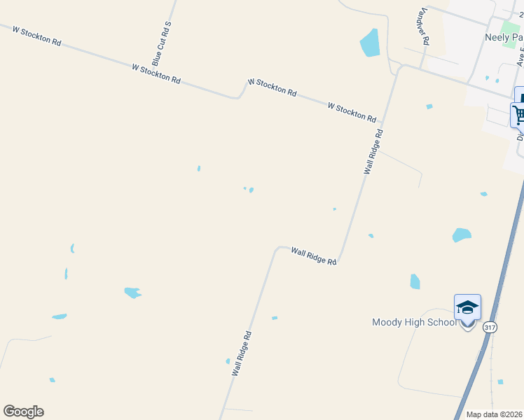 map of restaurants, bars, coffee shops, grocery stores, and more near 561 Wall Ridge Road in Moody