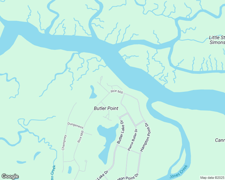 map of restaurants, bars, coffee shops, grocery stores, and more near 221 Rice Mill in St. Simons Island