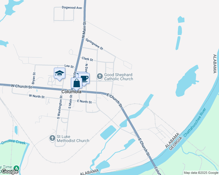 map of restaurants, bars, coffee shops, grocery stores, and more near 101 Radney Street in Columbia