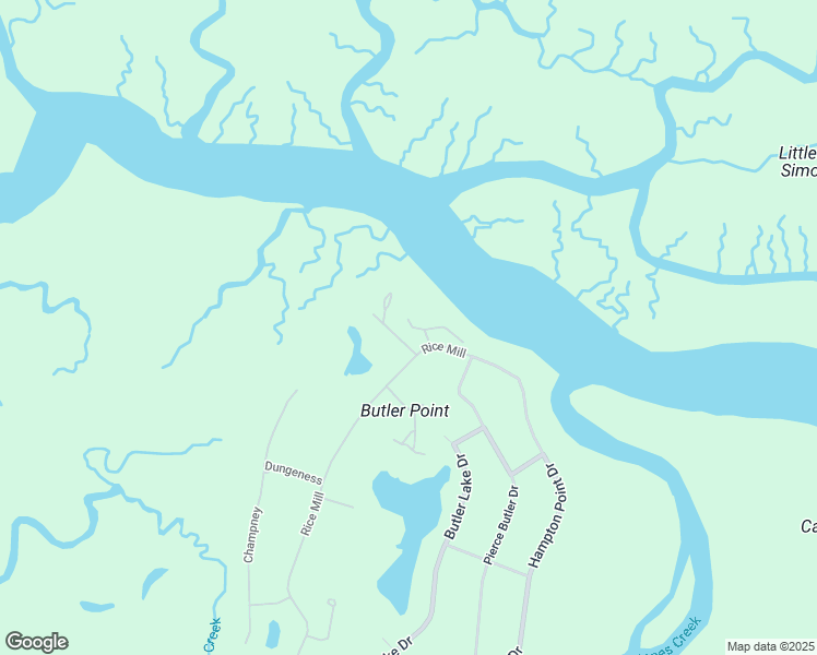 map of restaurants, bars, coffee shops, grocery stores, and more near 221 Rice Mill in St. Simons Island