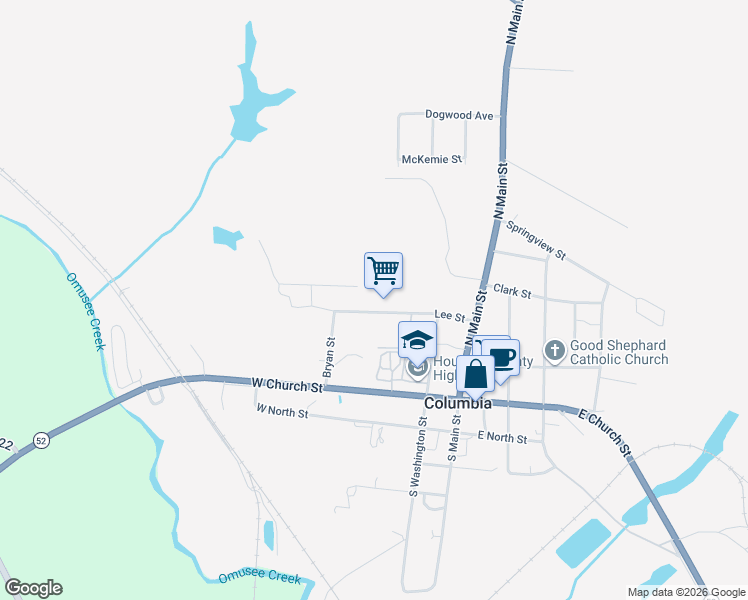 map of restaurants, bars, coffee shops, grocery stores, and more near 208 Lee Street in Columbia