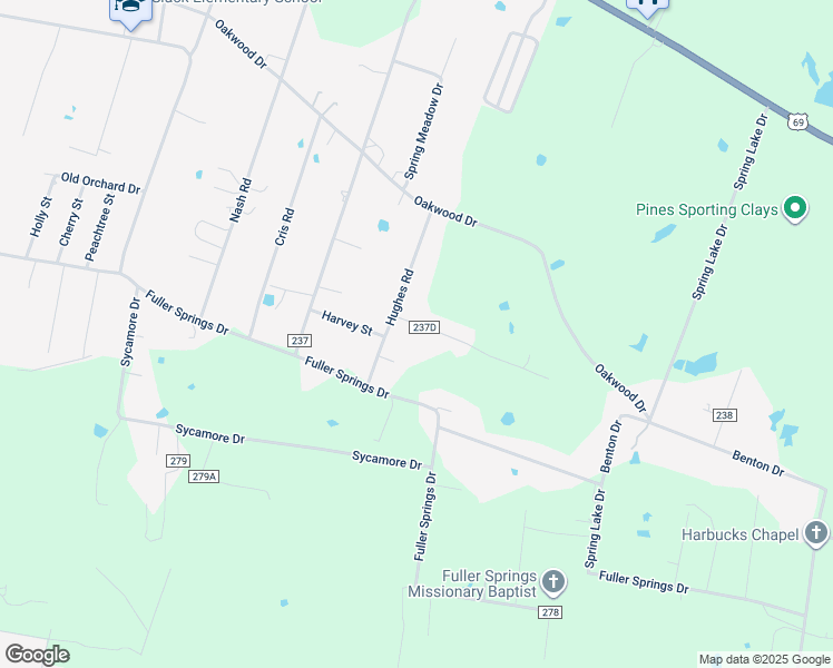 map of restaurants, bars, coffee shops, grocery stores, and more near 170 Deer Lane in Lufkin