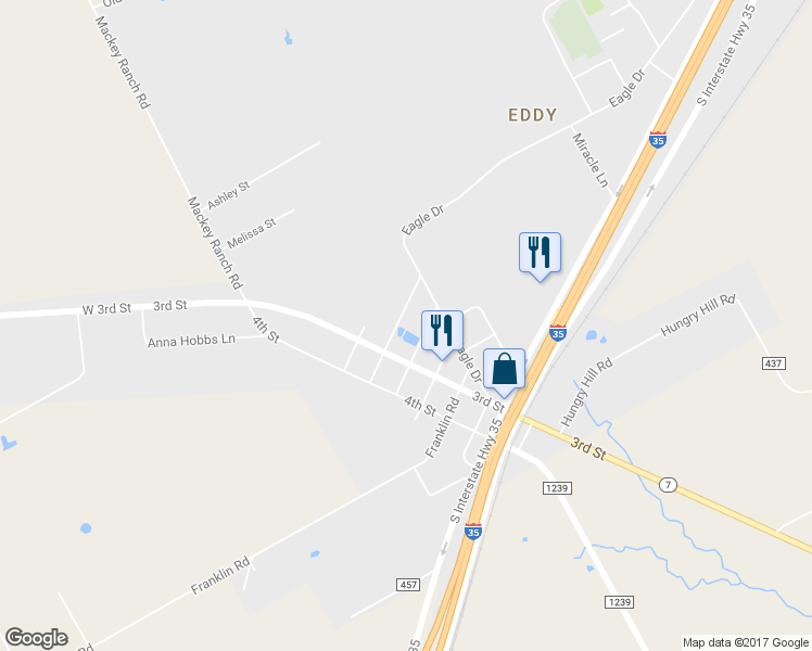 map of restaurants, bars, coffee shops, grocery stores, and more near 111 Temple Street in Bruceville-Eddy