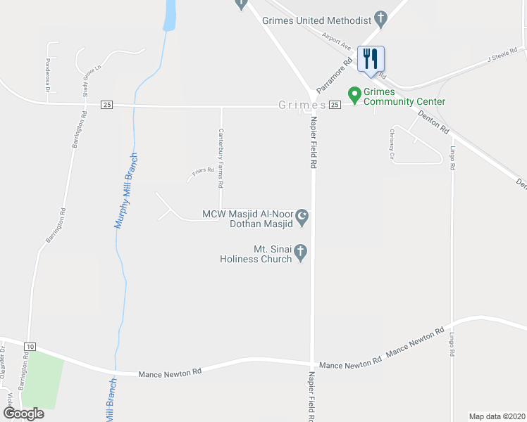 map of restaurants, bars, coffee shops, grocery stores, and more near 140 Old Town Road in Midland City