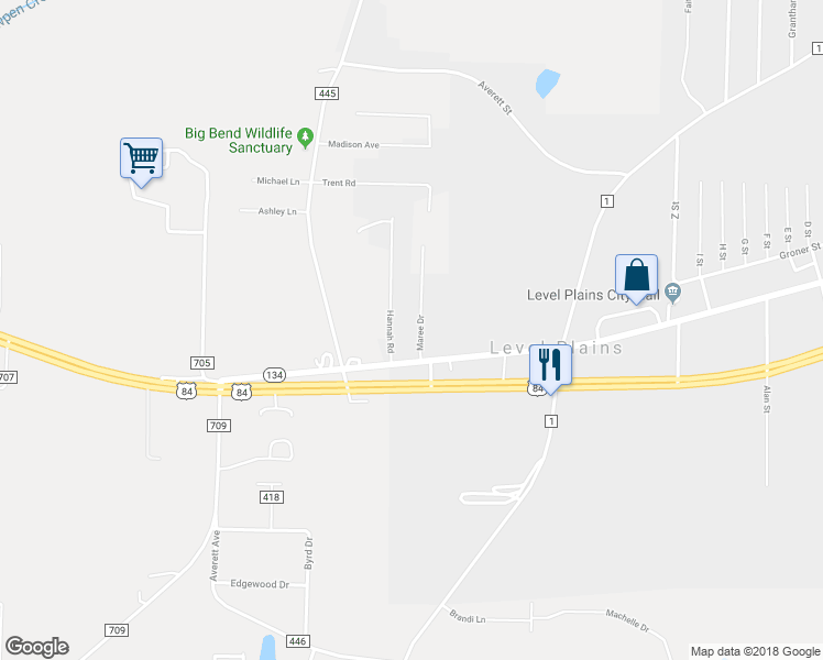 map of restaurants, bars, coffee shops, grocery stores, and more near 73 Maree Drive in Daleville