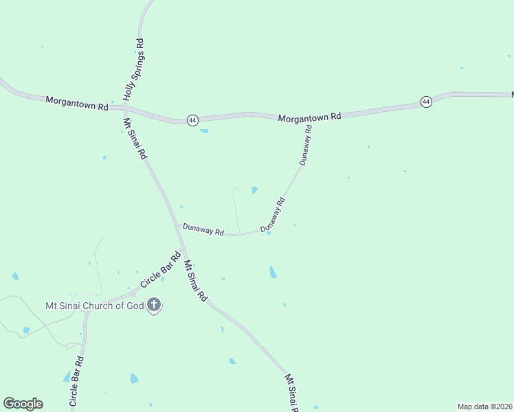 map of restaurants, bars, coffee shops, grocery stores, and more near 44 Dunaway Road in Foxworth