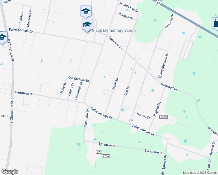 map of restaurants, bars, coffee shops, grocery stores, and more near 1605 Nash Road in Lufkin