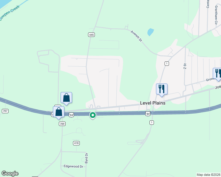 map of restaurants, bars, coffee shops, grocery stores, and more near 205 Maree Drive in Daleville