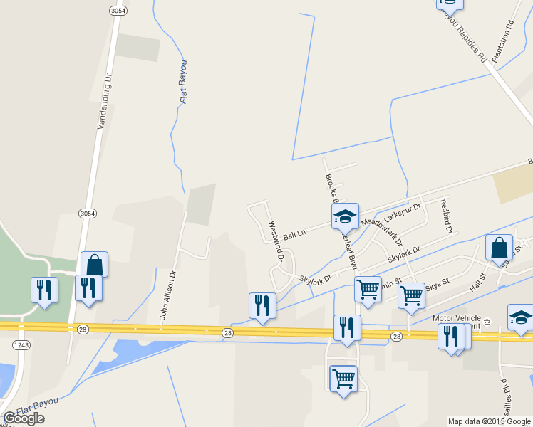 map of restaurants, bars, coffee shops, grocery stores, and more near 713 Westwind Drive in Alexandria