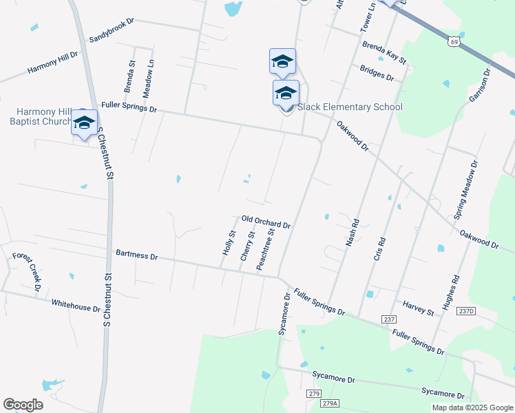 map of restaurants, bars, coffee shops, grocery stores, and more near 1902 Birdsong Street in Lufkin