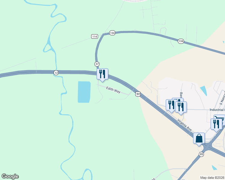 map of restaurants, bars, coffee shops, grocery stores, and more near 232 Edith Way in Daleville