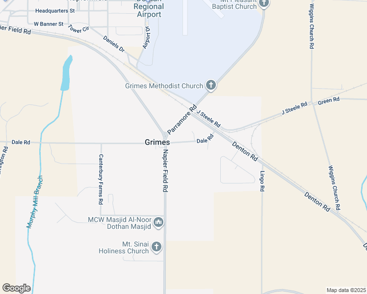 map of restaurants, bars, coffee shops, grocery stores, and more near 1850 County Road 25 in Dothan