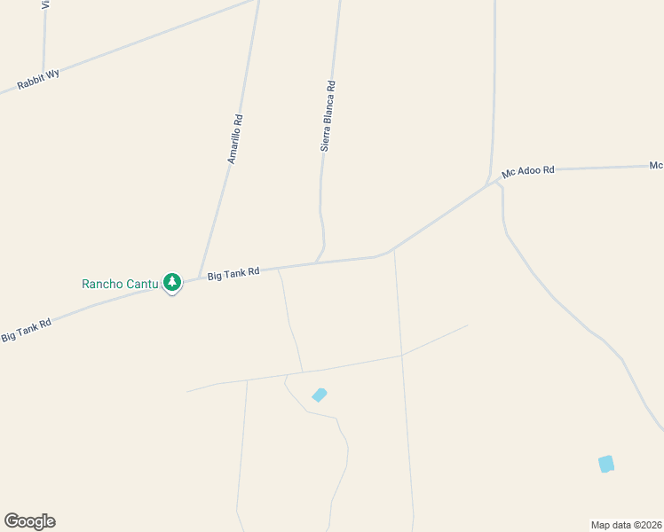 map of restaurants, bars, coffee shops, grocery stores, and more near 1360 Big Tank Road in Sierra Blanca