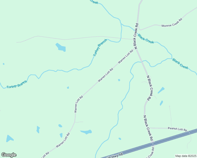 map of restaurants, bars, coffee shops, grocery stores, and more near 219 Warren Lott Road in Sumrall