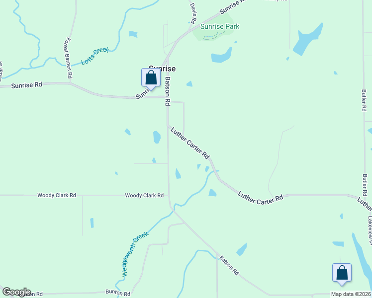 map of restaurants, bars, coffee shops, grocery stores, and more near 1037 Luther Carter Road in Petal