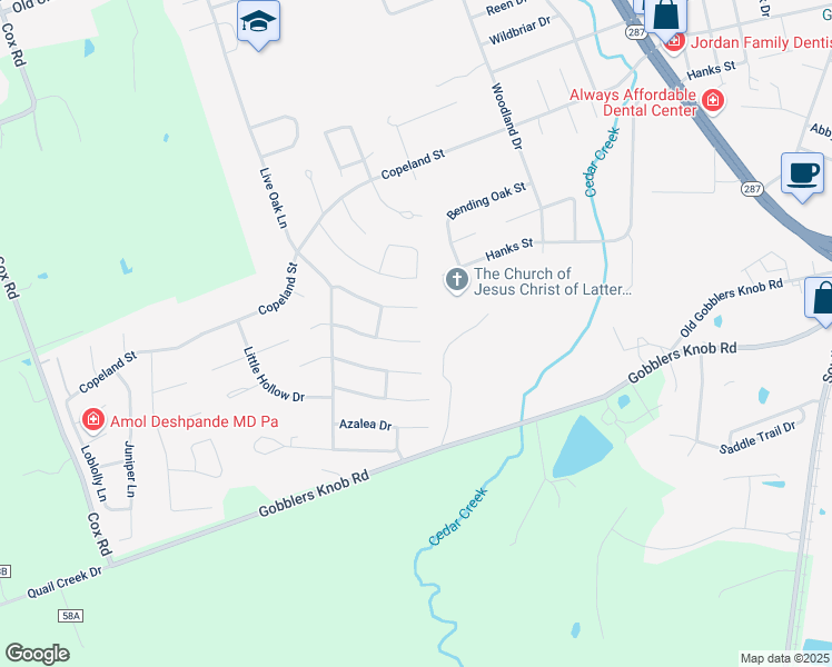 map of restaurants, bars, coffee shops, grocery stores, and more near 1511 Spanish Moss Drive in Lufkin