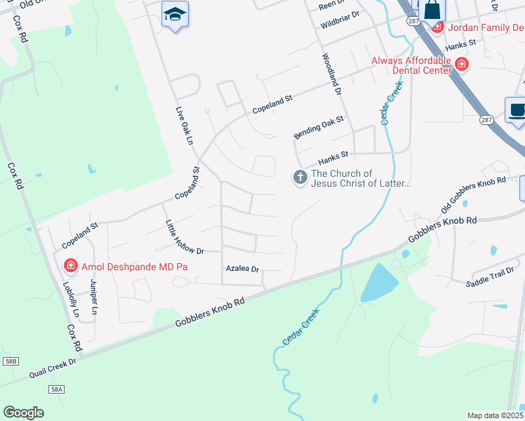 map of restaurants, bars, coffee shops, grocery stores, and more near 1511 Spanish Moss Drive in Lufkin