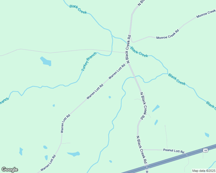 map of restaurants, bars, coffee shops, grocery stores, and more near 246 Warren Lott Road in Sumrall