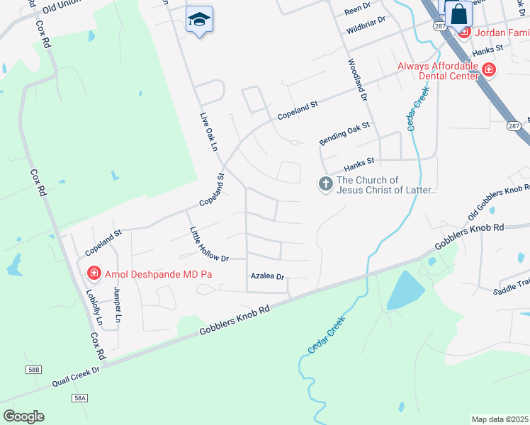 map of restaurants, bars, coffee shops, grocery stores, and more near 1504 Spanish Moss Drive in Lufkin