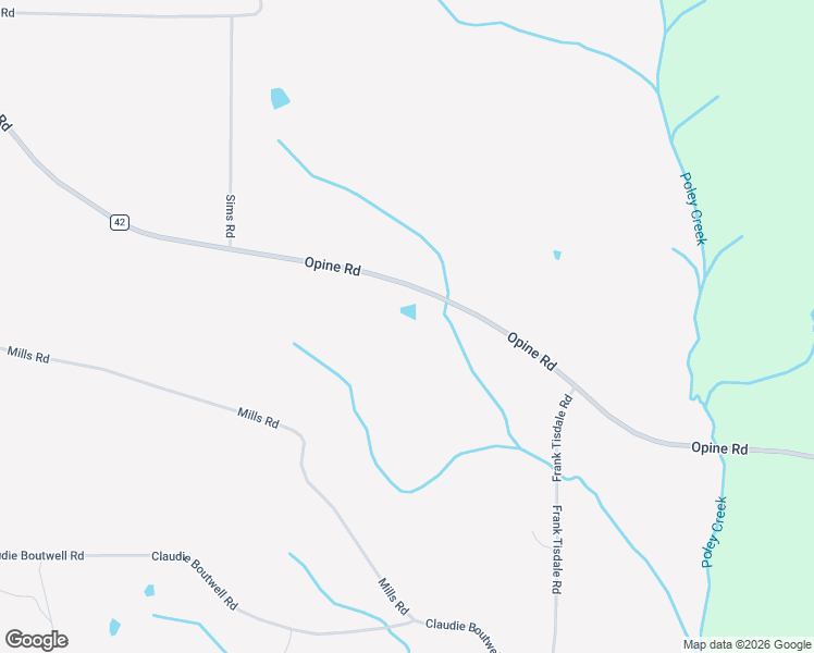 map of restaurants, bars, coffee shops, grocery stores, and more near Opine Road in Opp