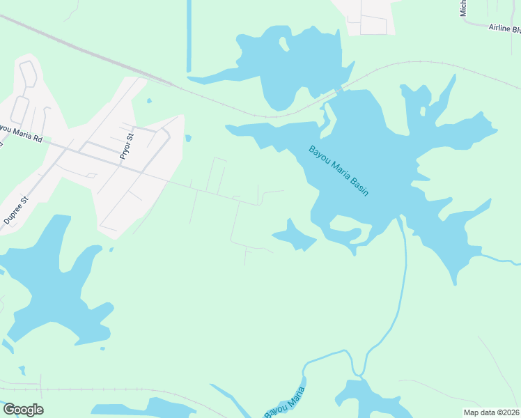 map of restaurants, bars, coffee shops, grocery stores, and more near 1912 Bayou Maria Road in Pineville