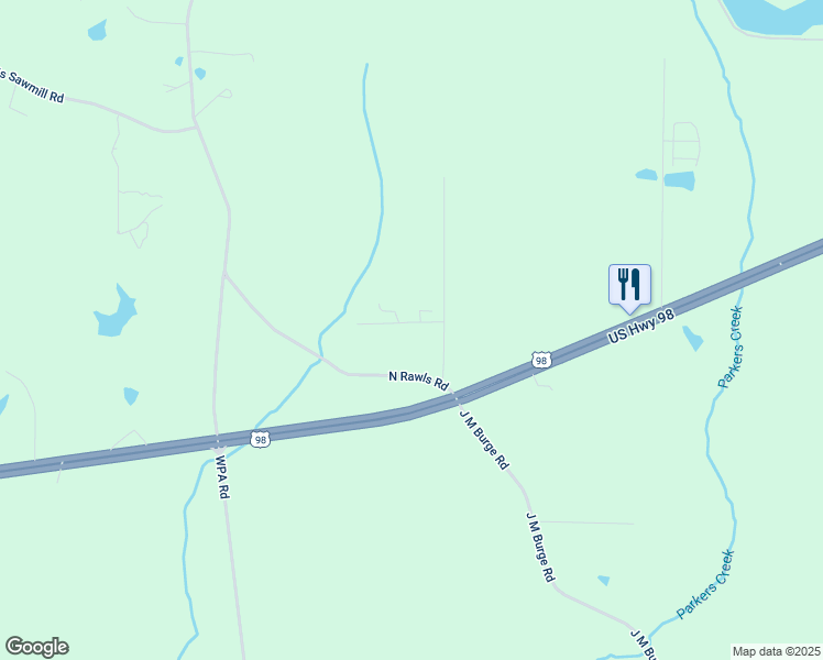 map of restaurants, bars, coffee shops, grocery stores, and more near 29-51 Tuscan Lane in Sumrall
