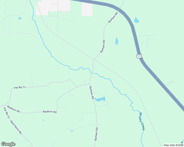 map of restaurants, bars, coffee shops, grocery stores, and more near 504 Barham Road in Hornbeck