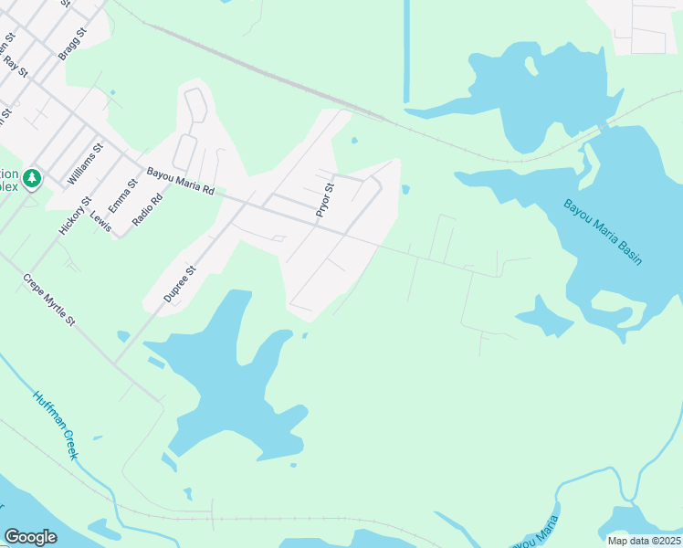 map of restaurants, bars, coffee shops, grocery stores, and more near 130 Billedeau Drive in Pineville