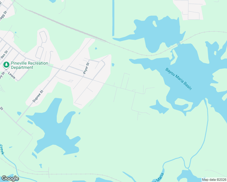 map of restaurants, bars, coffee shops, grocery stores, and more near 1740 Bayou Maria Road in Pineville