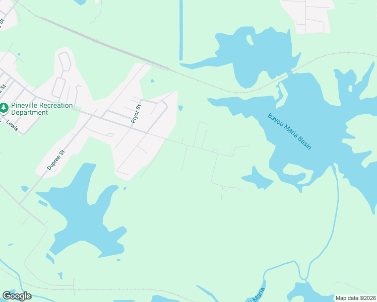 map of restaurants, bars, coffee shops, grocery stores, and more near 1740 Bayou Maria Road in Pineville