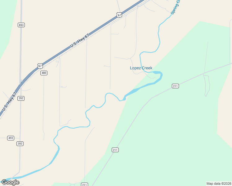 map of restaurants, bars, coffee shops, grocery stores, and more near Halfpint Trail in Mertzon