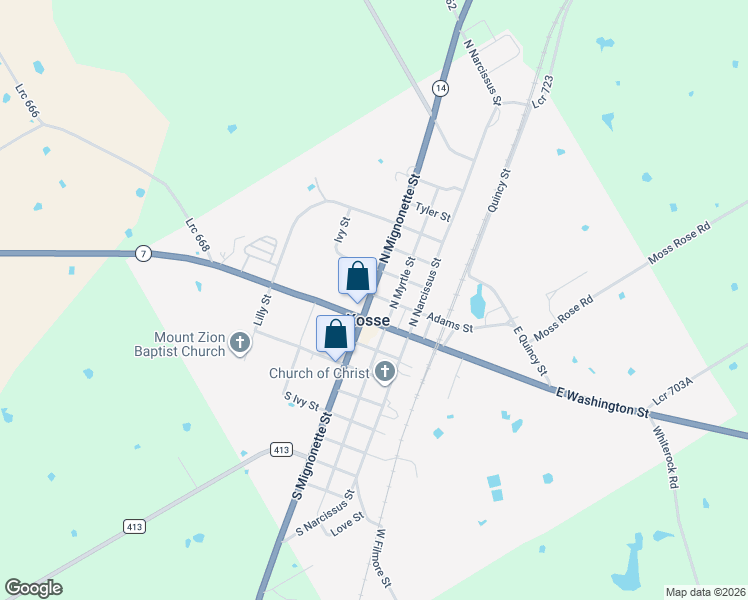 map of restaurants, bars, coffee shops, grocery stores, and more near in Kosse