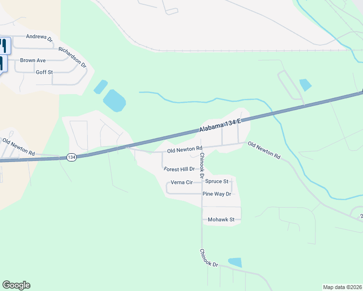 map of restaurants, bars, coffee shops, grocery stores, and more near 511 Old Newton Road in Daleville
