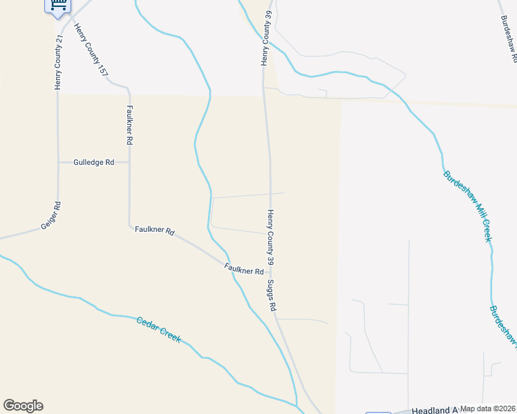 map of restaurants, bars, coffee shops, grocery stores, and more near 1037 Henry County 39 in Headland